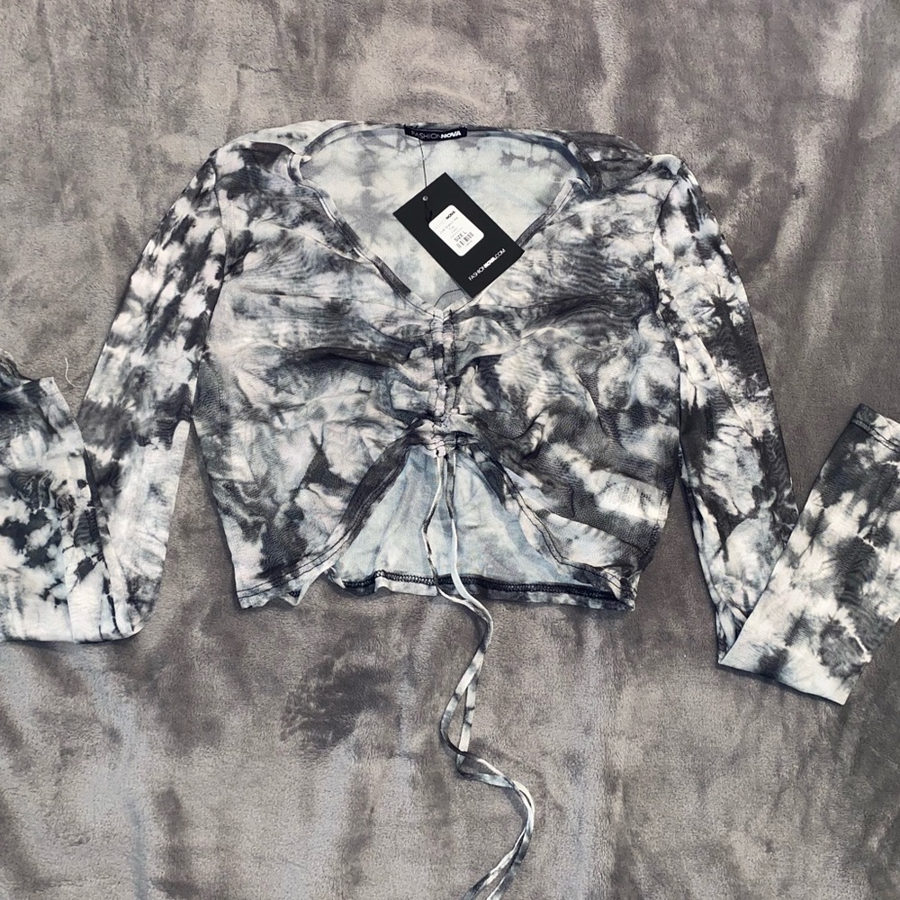 Marble Crop Top